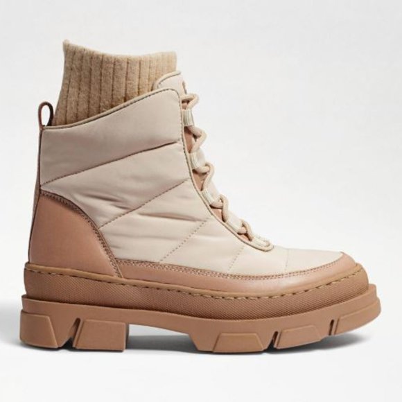 Sam Edelman Tabitha Puffer Lace Up Boot Moonbeam 8.5 - Picture 2 of 11